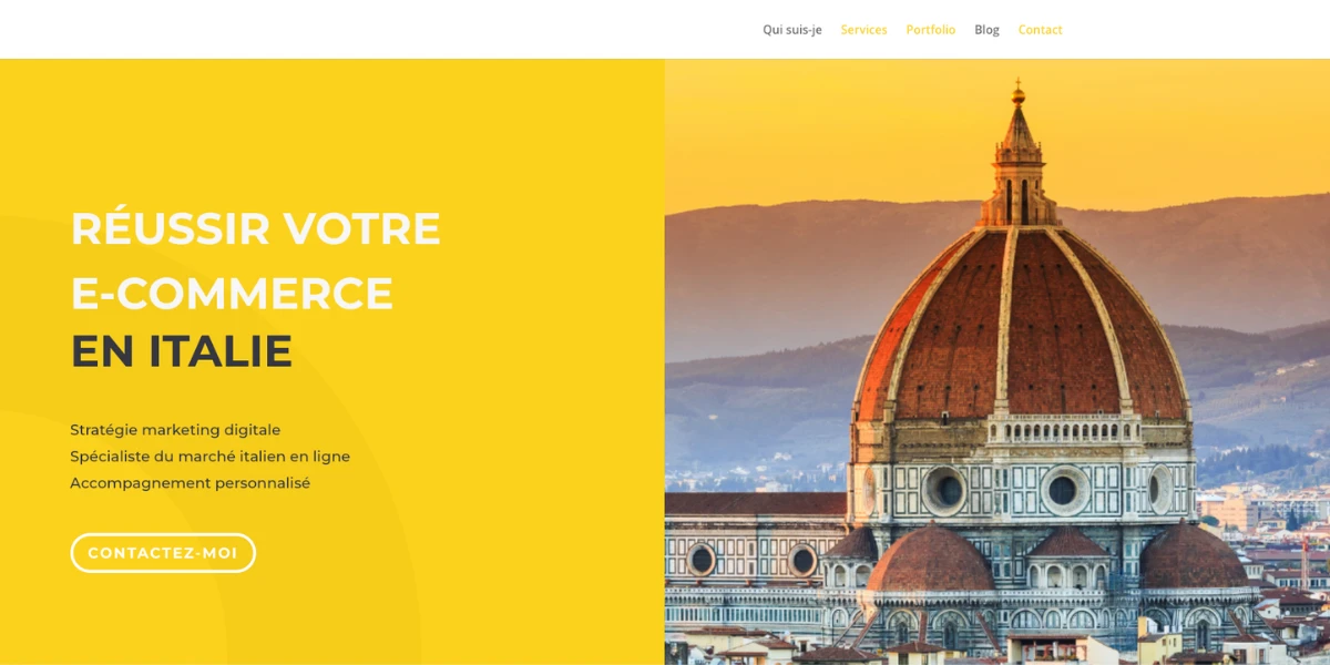 Création site web marketing italie